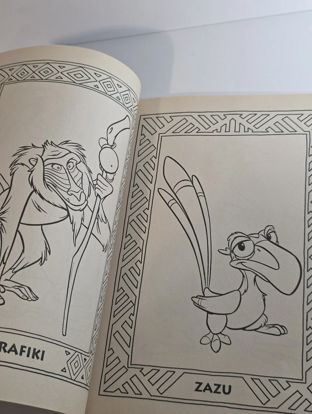 Vintage Disney The Lion King Giant Color Activity Book Golden 1994 Simba Nala